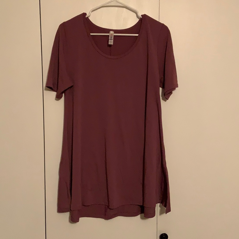LulaRoe Perfect T in Solid Purple